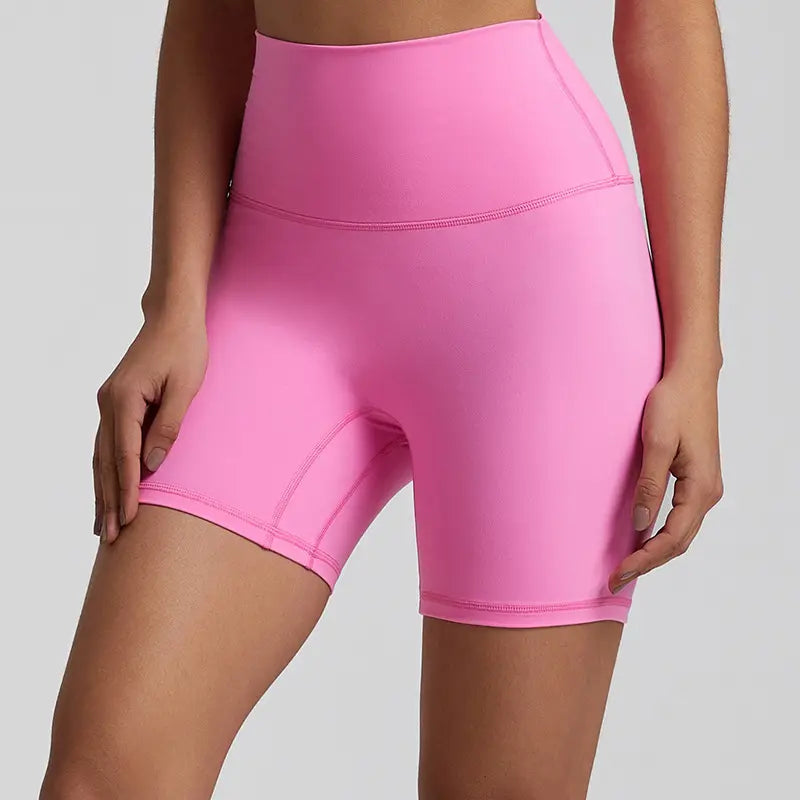 Hot pink yoga shorts Fusion of Style and Comfort Yogaprops