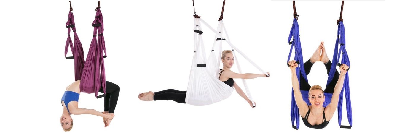 Aerial Yoga Hammock 5.5 Yards Premium Aerial Silk Fabric Yoga Swing for  Antigravity Yoga Inversion Include Daisy Chain,Carabiner and Pose Guide  (Champagne) : Amazon.in: Sports, Fitness & Outdoors