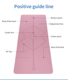 Position guide yoga mat