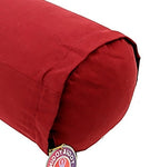 Red bolster for yoga