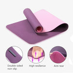 Natural rubber yoga mat