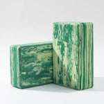 Green yoga block