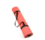 Black and red natural rubber yoga mat